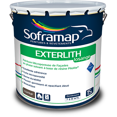 Exterlith Losange-Au temps des Couleurs-Vente de peinture Sathonay Camp